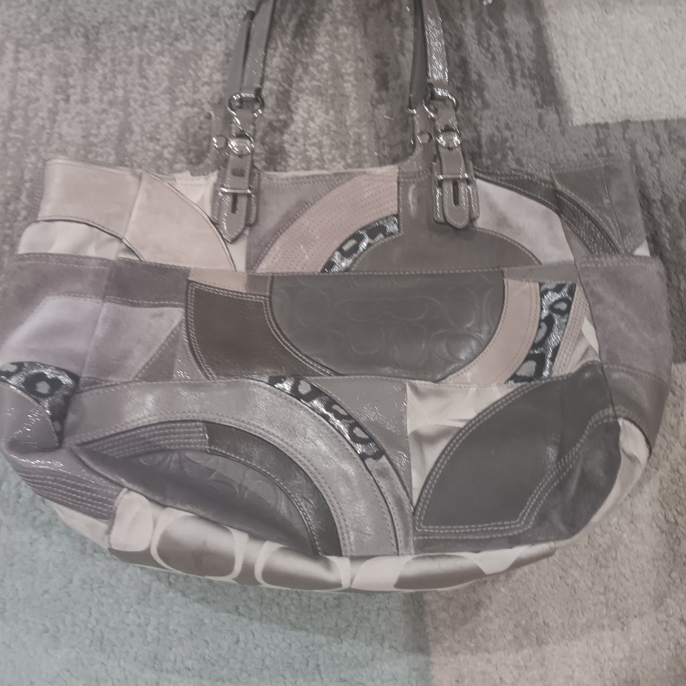 Coach Multicolor Patchwork Shoulder Bag